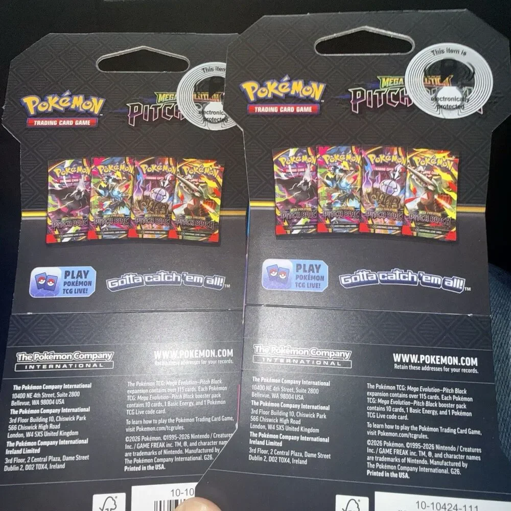 Pokemon Mega Evolution Pitch Black  Booster Pack (New Sealed) In Hand